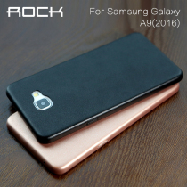 ROCK original Samsung A9 leather case A9000 mobile phone case anti-fall A9000 rear case A9000 mobile phone case