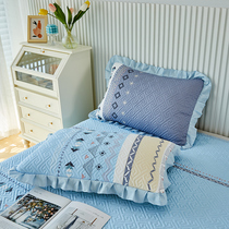 Pure cotton pillowcase pair of clothes 100 full cotton pillowcase male thickened clip cotton home 48x74 full cotton pillow inner liner cover