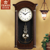 Overlord European retro music whole point timekeeping wall clock mute household modern Chinese creative clock Japanese hanging watch