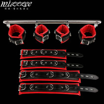 Mystery Ji metal stainless steel pipe sponge handcuffs shackle bondage bracket sm tool