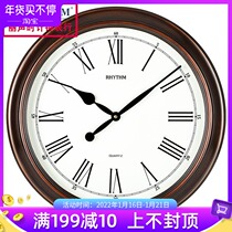 Lisheng clock European creative simple pastoral retro living room office church silent home quartz wall clock