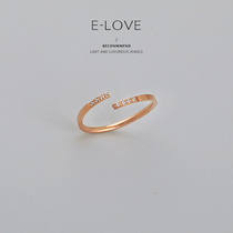 South Koreas new light luxury fashion diamond opening index finger ring female simple tide small net red cold wind ring