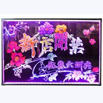 New bean colorful LED electronic fluorescent board 80 120 large board hanging luminous blackboard billboard publicity display