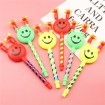 Childrens medium smiley face blowing roll blowing dragon whistle birthday party micro-business gift stall toy kindergarten prize