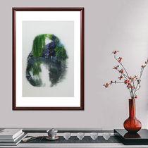 (Artisan Embroidery) pure handmade embroidered living room decoration hanging painting Shuixiang series Su embroidery real silk