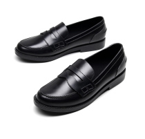 Japan Light Weight One Foot Pedal Rain Shoes Women Adults Lefu Shoes Rain Boots Flat Bottom Low Bunch Of Shallow Drool Shoes Short Barrel Rubber Shoes