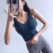 Sports underwear womens shockproof running gathering fitness underwear running training anti-sagging quick-drying yoga vest wear