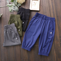 Zhongda boys quick-dry Capri pants four-sided stretch summer new childrens wear shorts childrens thin pants