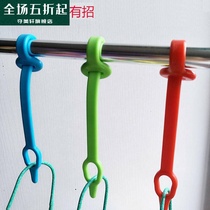 Windproof supplies windproof buckle Plastic hook Drying rack fixing hook hook clothing fixing buckle Drying rope windproof strip