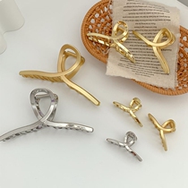 Grab clip less hair back head hairclip Korea elegant hair grab clip large temperament hair grab Net Red Shark clip