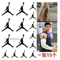 aj JORDAN basketball logo tattoo stickers for men and women NBA waterproof AIR JORDAN tattoo sticker
