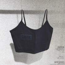 (Official direct mail) SMFK silver gray graphite black ivory double layer quick-drying fabric fitness sports vest