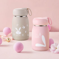 Thermos Cup female portable small Japanese and Korean couples water Cup students cute creative is adult girl fresh Cup 1