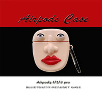 Funny and funny personality expression airpods pro3 silicone protective sleeve Apple 1 Bluetooth 2 generation suitable for earphone shell