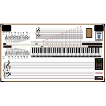New electronic teaching board with keyboard 88 keys learning full staff video audio teaching Board 5 Line Music intelligent music teaching board