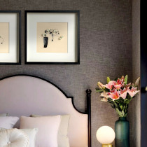 Hanging painting glass mirror wall hanging painting sofa decorative painting flower modern simple hipster bedroom decorative painting