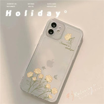 Butterfly Flower iPhonex xsmax xsmax xr transparent protective sleeves 7plus 8plus Apple 6plus 6splus personality creativity 11 1