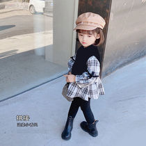 Girl autumn suit 2020 new Korean children autumn foreign style long sleeve clothes female baby sports two-piece set