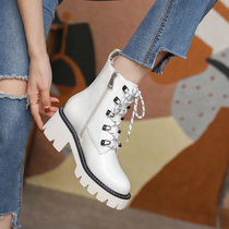 Martin boots 2021 new female autumn thick bottom fashion wild tide ins cool English thick bottom Short Boot Women