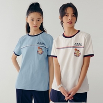 TW Small Bear Round Collar Short Sleeve T-shirt Woman 2022 Summer Creative new JK Uniform Academy Wind TTRW22D202I
