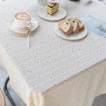 Net red ins Korean hipster tablecloth desk Daisy fabric student picnic cloth tea table tablecloth