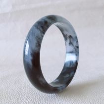 Hetian jade bracelet Landscape painting blue and white bracelet Ink jade bracelet fashion Xinjiang natural jade bracelet exquisite female models