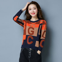 Autumn sweater round neck 2021 new womens thin womens tops early autumn knitted bottoming shirts with spring and autumn