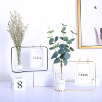 Nordic style decorative ornaments wind iron art simple desktop small furnishings living room dried flower arrangement vase