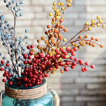 Simulation berry shooting props ornaments flower and fruit branches red fruits sub-European-style pastoral style living room placement pieces wholesale