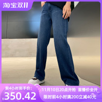 C is strongly recommended to play soft 2021 winter new classic retro thin velvet straight-legged jeans trousers girl