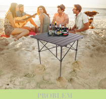 Outdoor folding table and chair setting table portable aluminum alloy table camping meal beach camping publicity table training table