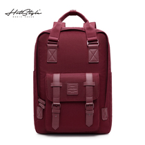 HOTSTYLE large capacity backpack womens Tide brand School Bag Men 15 6 inch computer bag short trip backpack