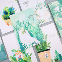 4 This car line b5 Korean hipster creative students cute cartoon notebook diary hand book book horizontal line