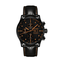 Beauty MIDO-helmsman series M005 614 36051 22 22 mens meter orange rudder three-eye luminous movement