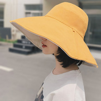 Fisherman hat children summer Korean version of the wild increase brim the Sun along UV protection cover their faces shading fang shai mao