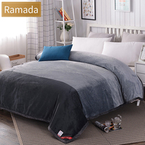 Ramada Autumn and Winter Blanket Gradient fashion Quilt Thickened autumn blanket Autumn Flannel bed Winter nap blanket