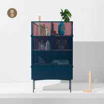 Chewing sound box Nordic light luxury iron sideboard simple modern wine cabinet tea cabinet locker storage cabinet