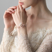 New Products Han Style Meritocracy 100 Hitch Fashion Bridal Wedding Dress Gold Silver Pearl Bracelet Photo Holiday Ornament