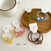 2 clothing sweet and loving hair ring Girl Heart 100 Hitch Rope Double Mati Leather Fascia Japan South Korea Hair Accessories Sensual Head Ornament