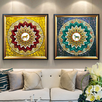 Small Diamond painting jade horse lotus flower sticker cross stitch 2019 new bedroom full diamond embroidered living room simple porch