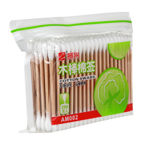 Double head wooden stick ear cotton swab sterile stick absorbent cotton ball clean cotton stick makeup remover sanitary cotton stick