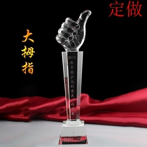  Crystal creative custom trophy event competition high-end commemorative gift enterprise award trophy decoration custom trophy
