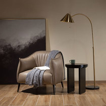 Totoro Xiansen Nordic light luxury designer leather single sofa chair Tiger chair armrest modern simple leisure chair