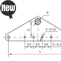 2021 electric power fittings triangular lian ban l-25-110 400 l-25-130 450 l-25-130 500