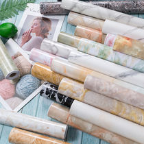 Simulated marble furniture renovation thickened self-adhesive waterproof wall kitchen oil-proof sticker paint kitchen cabinet waterproof sticker