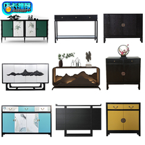 New Chinese Solid Wood Genguan Cabinet Corridor Decoration Cabinet Living-room Shoes Cabinet Minimalist Lockers Modern Genguan Cabinet Custom-made