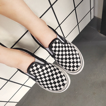 Hu Dada 2020 new spring and autumn board shoes childrens clothing canvas shoes male and female casual running shoes a pedal parent-child shoes