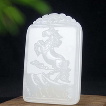 Drain the life of Xiao Ma Baiyu a horse when first oil moisturizing the old stock oil Runway and fine pendant family work