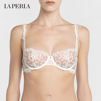 (Autumn and Winter) LA PERLA womens underwear RUGIADA small chest gathers back lace semi-transparent embroidered bra