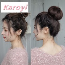 Silk Hair Bag Korean Drawstring Straight Hair Bud Wig Female Simple Hair Hair Decoration Hairband Curser